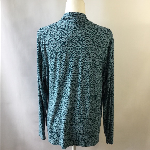 Talbots Wrap Top Long Sleeves Size XL - Picture 4 of 8